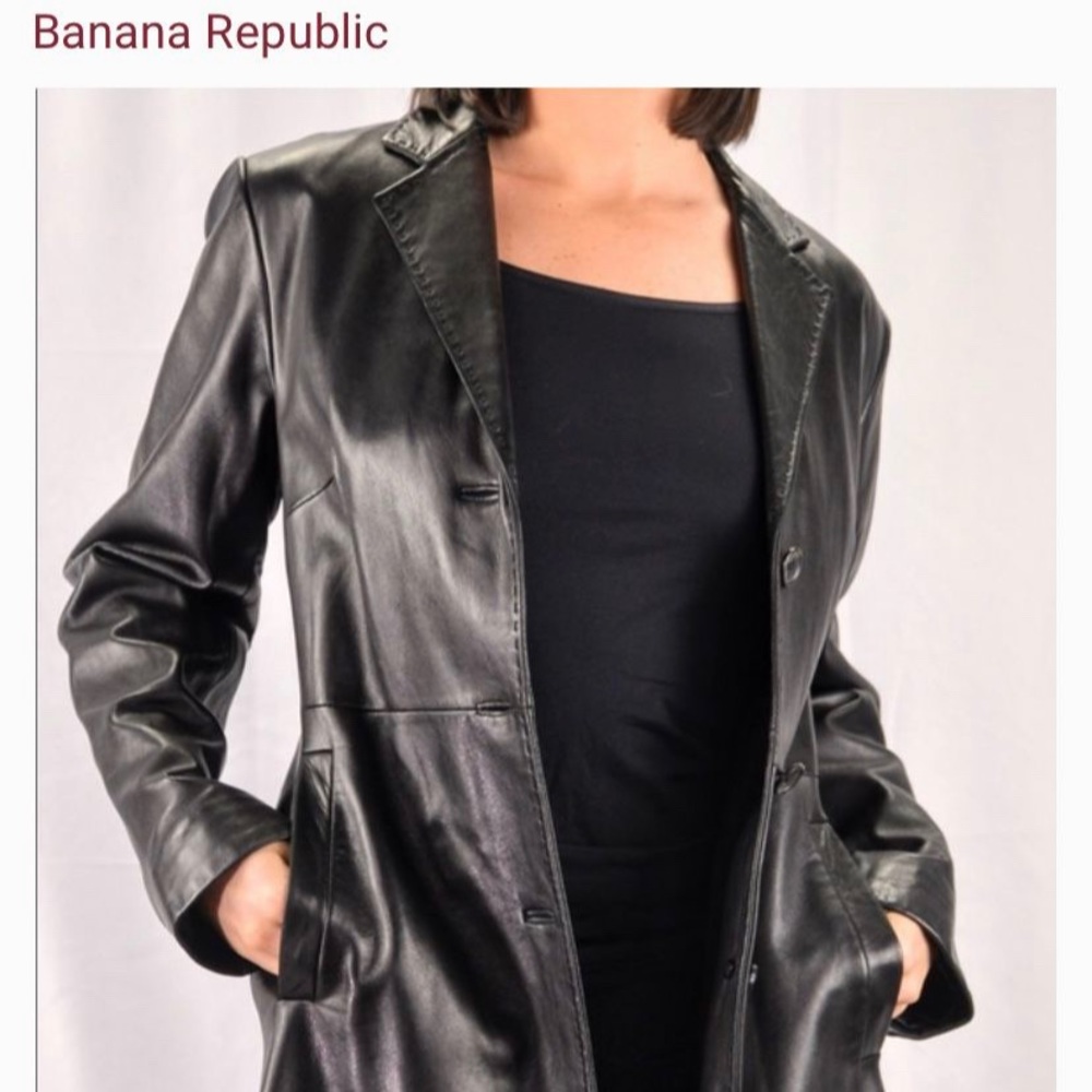 100% real leather Banana Republic jacket